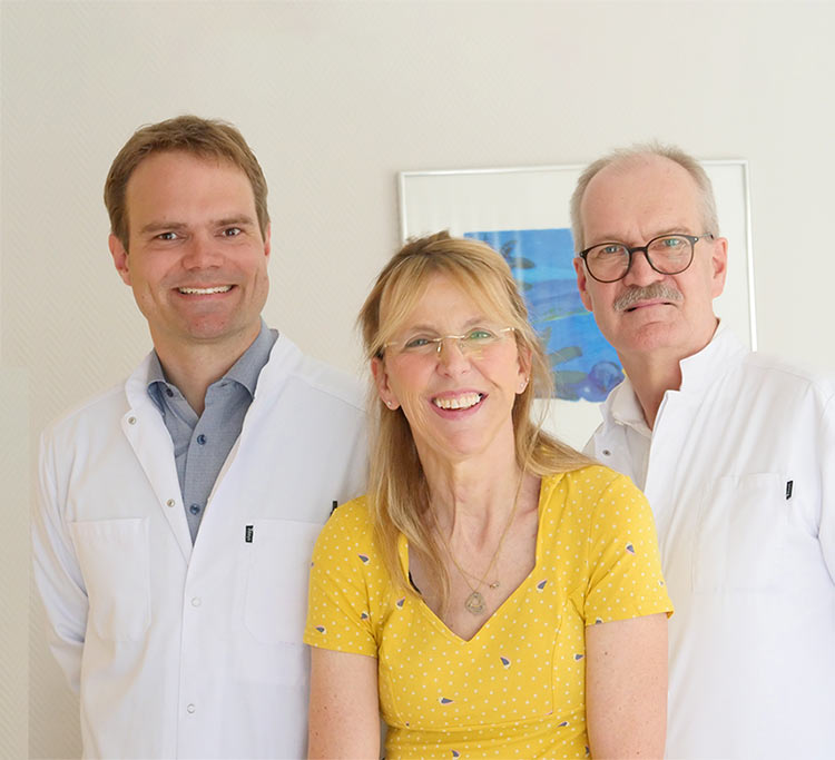 Ärzteteam Gemeinschaftspraxis-Lahnstein: Hans-Jörg Schmitz Junior, Dr. Inka Edelman, Dr.med. Hans-Werner Schmitz